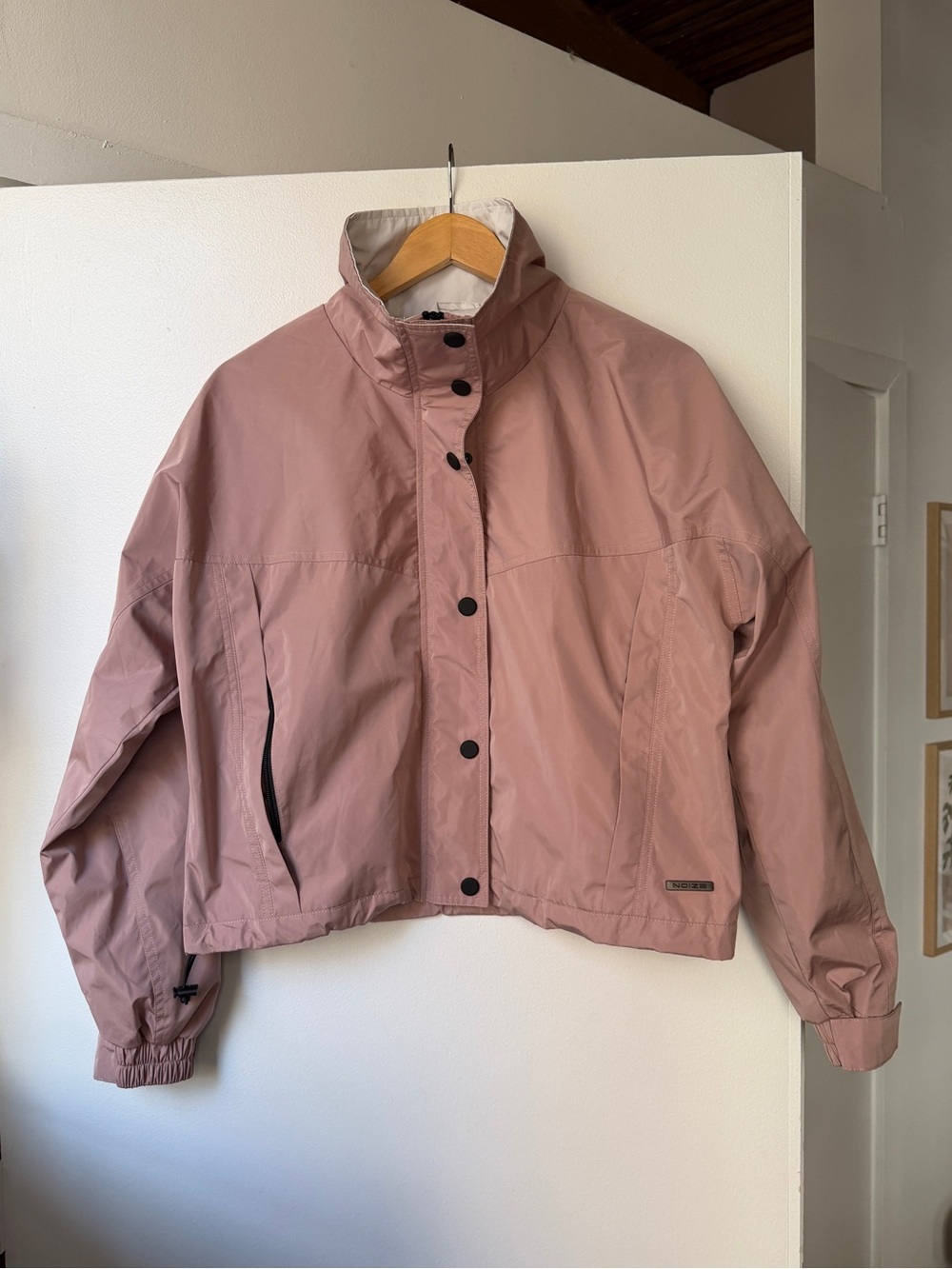 Noize Dusty Rose Skye Short Length Windbreaker